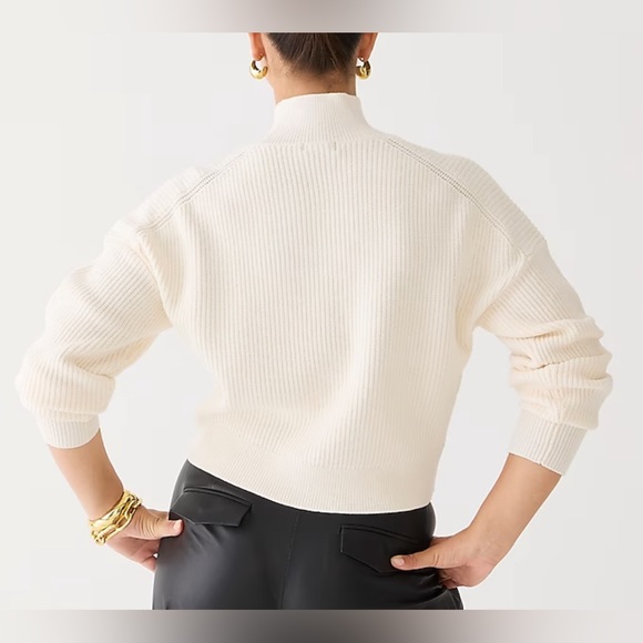 New JCrew Ribbed turtleneck sweater in stretch yarn - Picture 3 of 7